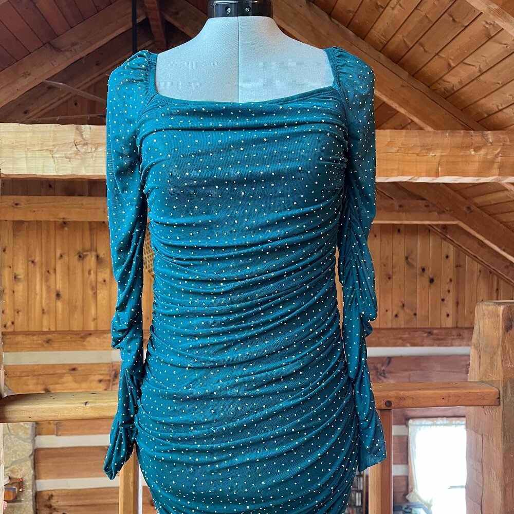 Charlotte Russe Women's Bodycon Dark Teal Dress